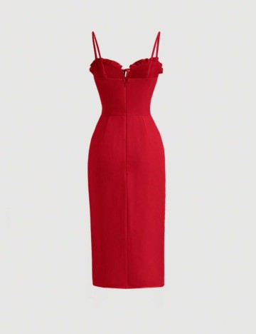 Rochie midi Shein, roșu