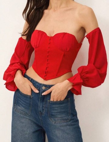 Top Shein, roșu