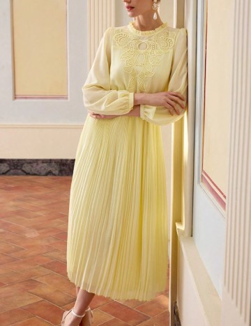 Rochie maxi MOTF by Shein, galben