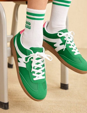 Pantofi Sport Shein, verde