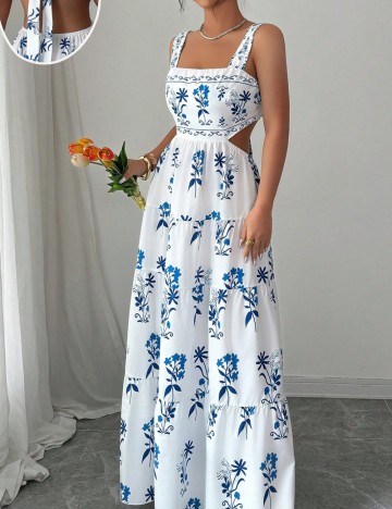 Rochie maxi Shein, mix culori