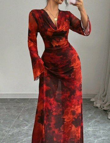 Rochie maxi Shein, mix culori