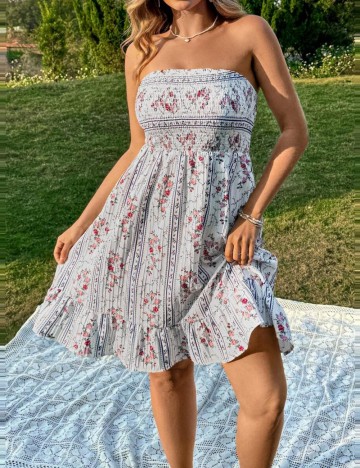 Rochie mini Shein Curve+, mix culori