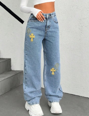 Jeans Shein, albastru