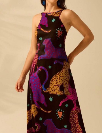 Rochie midi Shein, mix culori
