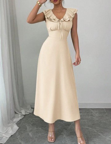 Rochie maxi Shein, crem