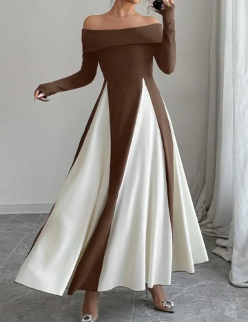 Rochie maxi Shein, mix culori