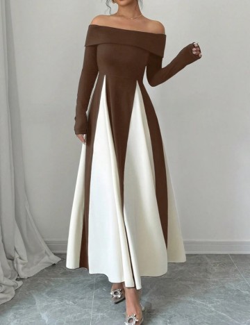 Rochie maxi Shein, mix culori