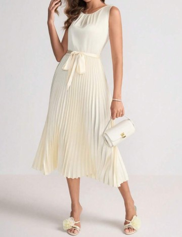 Rochie midi Shein, crem