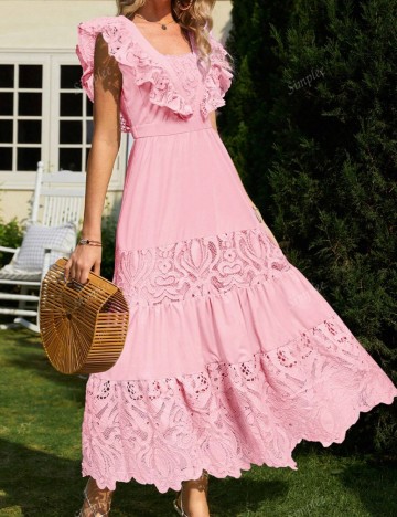 Rochie maxi Shein, roz
