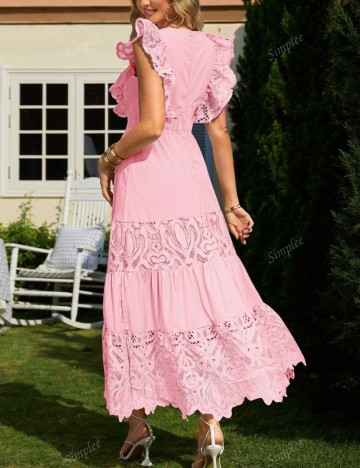 Rochie maxi Shein, roz