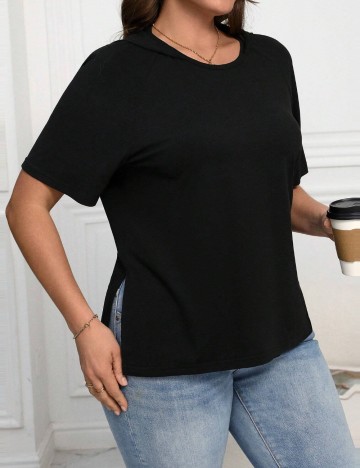 Tricou Shein Curve+, negru