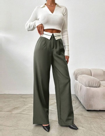 Pantaloni Shein, verde