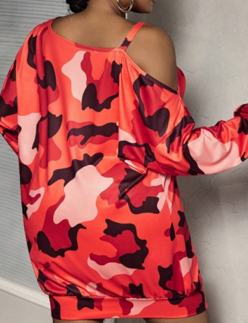 Rochie mini Shein Curve+, mix culori
