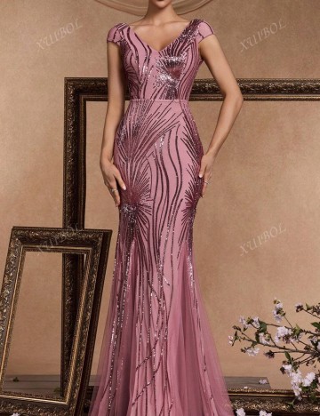Rochie de ocazie Shein, roz
