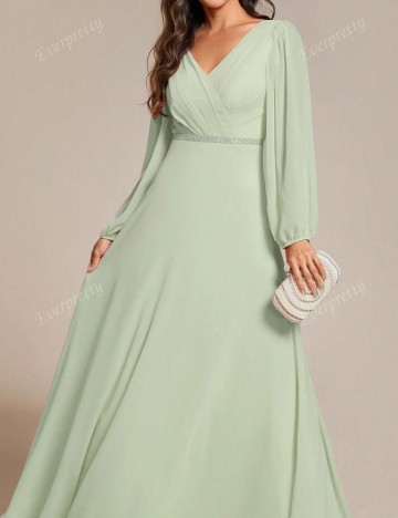 Rochie maxi Shein Curve+, verde
