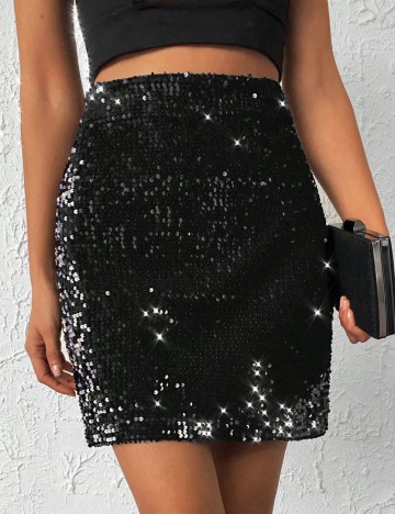 Fustă mini Shein, negru