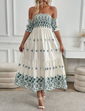 Rochie midi Shein, mix culori