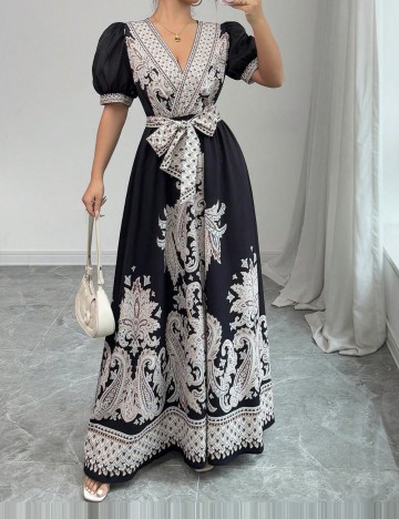Rochie maxi Shein, mix culori