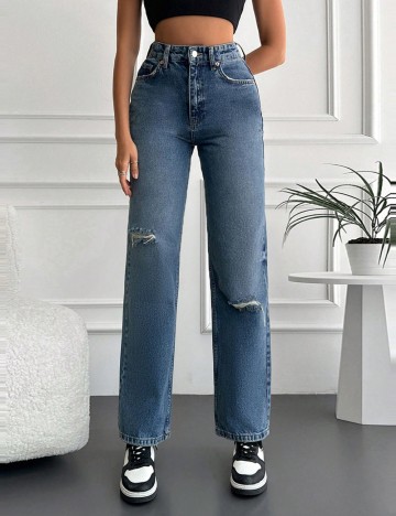 Jeans Shein, albastru