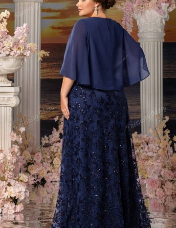 Rochie de ocazie Shein Curve+, albastru