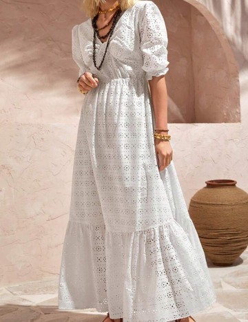 Rochie maxi Shein, alb
