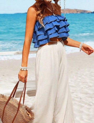 Top Shein, albastru