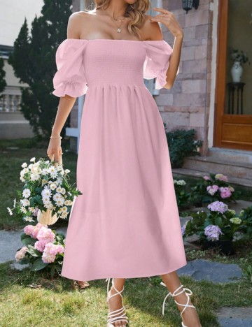 Rochie midi Shein, roz