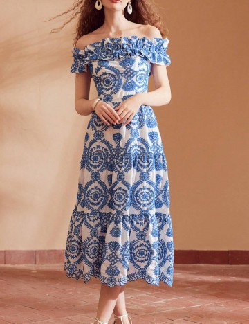 Rochie midi Shein, mix culori