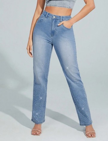 Jeans Shein, albastru