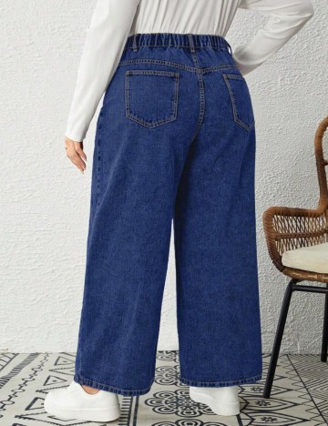 Jeans Shein Curve+, albastru