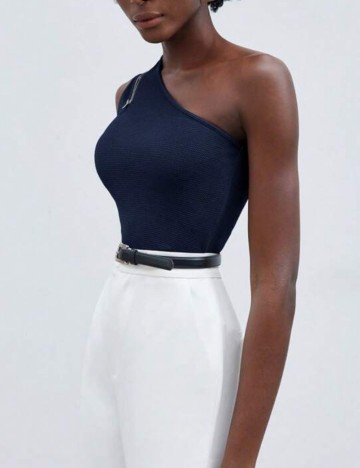 Top Shein, albastru
