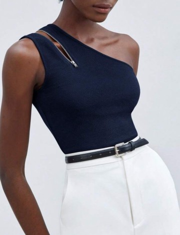 Top Shein, albastru