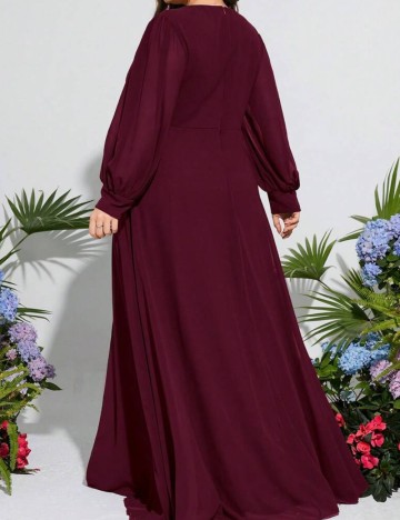 Rochie de ocazie Shein Curve+, vișiniu