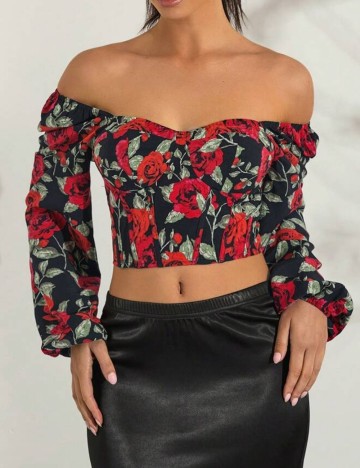 Top Shein, mix culori
