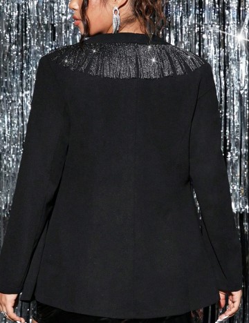 Sacou Shein Curve+, negru