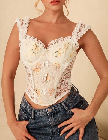 Top Shein, mix culori
