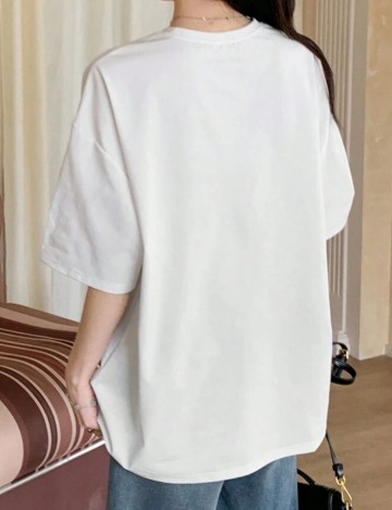 Tricou DAZY by Shein, alb