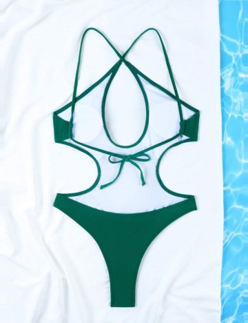 Costum de baie întreg Shein, verde