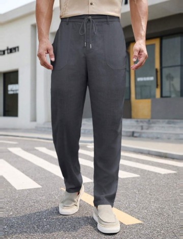 Pantaloni MANFINITY by Shein, gri