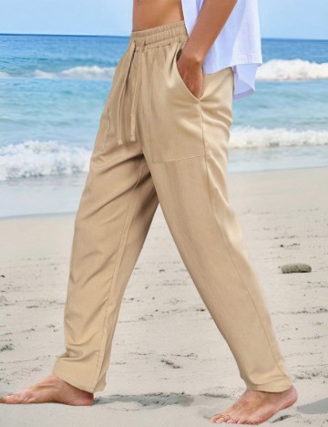 Pantaloni MANFINITY by Shein, bej