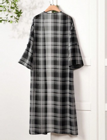 Cardigan lung Shein, negru