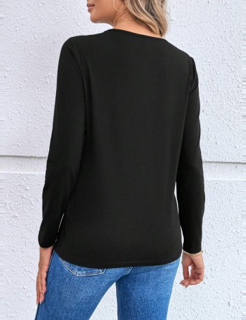 Bluză Emery Rose, negru