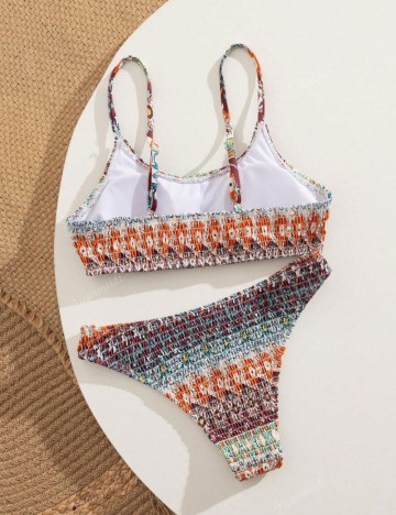 Costum de baie Shein, mix culori