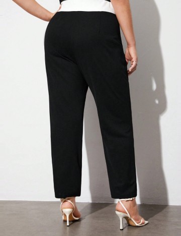 Pantaloni Shein Curve+, negru