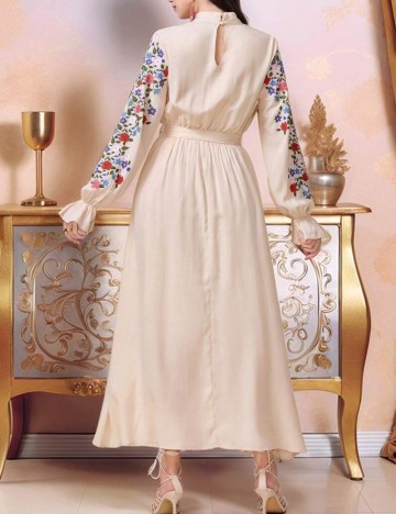 Rochie maxi Shein, crem