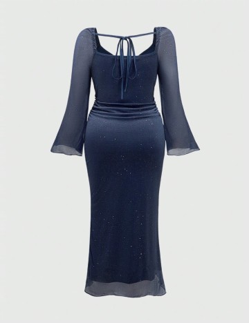 Rochie maxi Shein Curve+, albastru