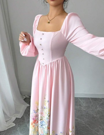 Rochie maxi Shein, roz