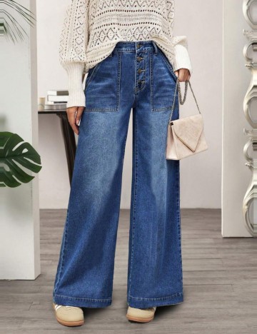 Jeans Shein, albastru