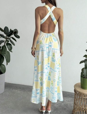 Rochie maxi Shein, mix culori